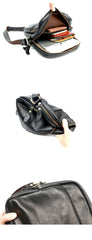 Casual Small Leather Mens Black Side Bags Small Vertical Postman Bag Messenger Bags For Men - imessengerbags