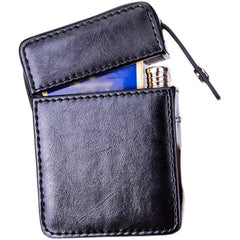 Classic Eco Leather Mens 20pcs Cigarette Holder Case with lighter holder Blue Cigarette Case for Men