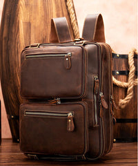 Classy Leather Men's Briefcase Travel Bag Messenger Bag Shoulder Bags Backpack For Men - imessengerbags