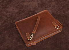 Classy Retro Leather Mens Tablet Messenger Bag Small Side Bag Messenger Bag For Men