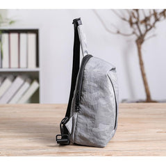 Cool Black Nylon Men's Sling Bag Camouflage Chest Bag Nylon One shoulder Backpack Sports Bag For Men