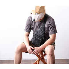 Cool Nylon Men's Sling Bag Camouflage Chest Bag Nylon One shoulder Backpack Sling Pack For Men - imessengerbags