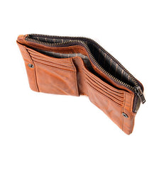 Cool Brown Leather Mens Bifold Small Wallets Black billfold Wallet Front Pocket Wallet For Men