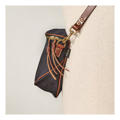 Cool Black Nylon Mens Small Messenger Bag Nylon Saddle Side Bag Courier Bag for Men - imessengerbags
