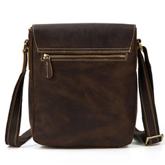 Cool Coffee LEATHER MENS 10 inches Vertical iPAD BAG COURIER BAG Brown MESSENGER BAG FOR MEN