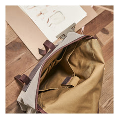 Fashion Canvas Leather Mens 14'' Satchel Messenger Bags Courier Bag College Postman Bag for Men - imessengerbags