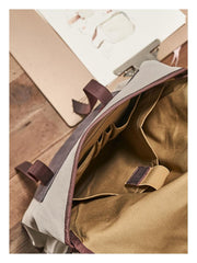 Fashion Canvas Leather Mens 14'' Satchel Messenger Bags Courier Bag College Postman Bag for Men - imessengerbags