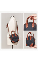 Fashion Nylon Leather Mens Womens Black Small Square Side Bag Messenger Bags Small Handbag for Men Women