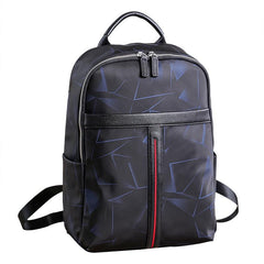 Cool Black Nylon Backpack Men's 14 inches Waterproof Backpack School Backpack For Men