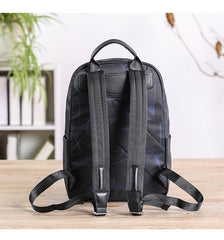 Cool Black Nylon Backpack Men's 14 inches Waterproof Backpack School Backpack For Men