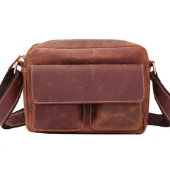 Vintage LEATHER MENS COURIER BAG Postman BAG SIDE BAG 10 inches MESSENGER BAG FOR MEN