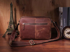 Vintage LEATHER MENS COURIER BAG Postman BAG SIDE BAG 10 inches MESSENGER BAG FOR MEN