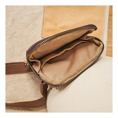 Cool Canvas Mens Mini Side Bag Small Vertical Messenger Bags Courier Bag for Men - imessengerbags