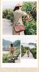 Cool Leather Mens Small Side Bag Leather Courier Bags Messenger Bags Side Bag for Men - imessengerbags