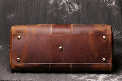 Cool Leather Men Large Brown Overnight Bag Travel Bag Weekender Bag For Men - imessengerbags
