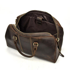 Cool Leather Men Large Brown Overnight Bag Travel Bag Weekender Bag For Men - imessengerbags