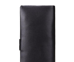 Cool Black Mens Leather Long Wallet Bifold Long Wallet for Men - imessengerbags