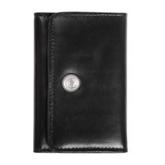 Cool Black Gray Leather Men's Key Holders Key Wallet For Men - imessengerbags