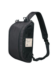 Cool Black Oxford Cloth PVC Men's Sling Bag Chest Bag One Shoulder Backpack For Men - imessengerbags