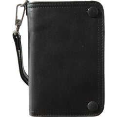 Cool Black Wristlet Wallet Leather Mens Long Wallet Long Wallet for Men - imessengerbags
