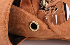 Cool Camel Black Leather Chest Bags Sling Bag Sling Crossbody Bag For Men