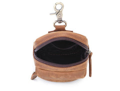 Cool Brown Leather Men's Cell Phone Holster Brown Belt Bag Belt Pouch For Men - imessengerbags