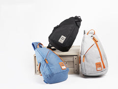 Cool Nylon Casual Men's Black Chest Bag One Shoulder Backpack For Men - imessengerbags
