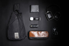Cool Nylon Casual Men's Black Chest Bag One Shoulder Backpack For Men - imessengerbags