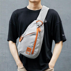 Cool Nylon Casual Men's Black Chest Bag One Shoulder Backpack For Men - imessengerbags