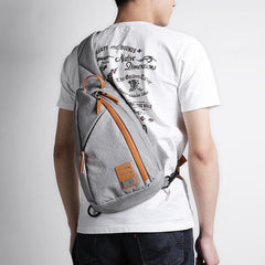 Cool Nylon Casual Men's Black Chest Bag One Shoulder Backpack For Men - imessengerbags