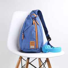 Cool Nylon Casual Men's Black Chest Bag One Shoulder Backpack For Men - imessengerbags
