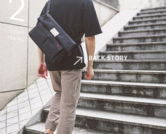 Cool OXFORD CLOTH PVC Men's Shoulder Bag School Bag Messenger Bag For Men - imessengerbags