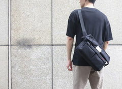 Cool OXFORD CLOTH PVC Men's Shoulder Bag School Bag Messenger Bag For Men - imessengerbags