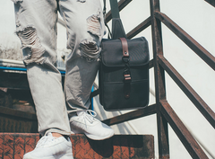 Nylon Cloth Casual Men's Sling Bag One Shoulder Backpack Chest Bag For Men - imessengerbags