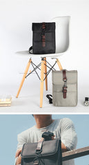 Nylon Cloth Casual Men's Sling Bag One Shoulder Backpack Chest Bag For Men