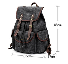 Cool Gray Fashion Mens Green Large Travel Backpack  14'' Computer Backpack for Men - imessengerbags