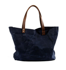 Cool Canvas Leather Mens Casual Waterproof Tote Bag Shoulder Bag Tote Purse For Men - imessengerbags