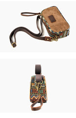 Cool Canvas Mens Green Clutch Bag Mini Side Bag Gray Small Messenger Bag For Men - imessengerbags