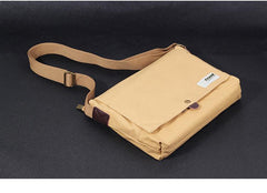 Cool Canvas Mens Side Bag 11'' Black Shoulder Bag College Bag Blue Messenger Bag for Men - imessengerbags