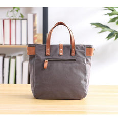 Canvas Leather Mens Womens Handbag Tote Bag Shoulder Bag Tote Purse For Men - imessengerbags