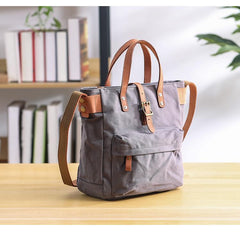 Canvas Leather Mens Womens Handbag Tote Bag Shoulder Bag Tote Purse For Men - imessengerbags