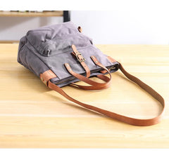 Canvas Leather Mens Womens Handbag Tote Bag Shoulder Bag Tote Purse For Men - imessengerbags