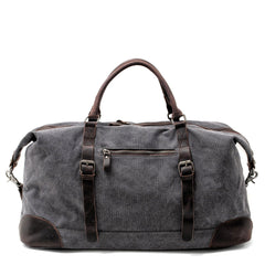 Cool Waxed Canvas Leather Mens Large Travel Weekender Bag Waterproof Duffle bag for Men