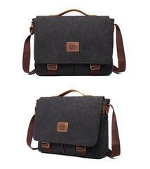Cool Canvas Mens 15'' Side Bag Shoulder Bag College Bag Messenger Bag for Men - imessengerbags