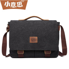 Cool Canvas Mens 15'' Side Bag Shoulder Bag College Bag Messenger Bag for Men - imessengerbags