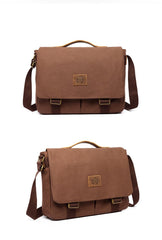 Cool Canvas Mens 15'' Side Bag Shoulder Bag College Bag Messenger Bag for Men - imessengerbags