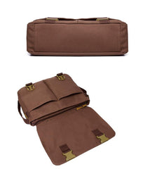 Cool Canvas Mens 15'' Side Bag Shoulder Bag College Bag Messenger Bag for Men - imessengerbags