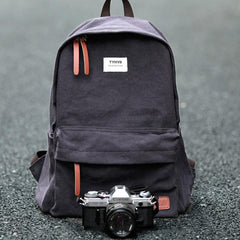 Cool Canvas Mens 15'' Green Computer Backpack Khaki Travel Backpack School Backpack for Men - imessengerbags