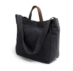 Cute Canvas Mens Womens White Handbag Tote Bag Shoulder Bag Tote Purse For Men - imessengerbags