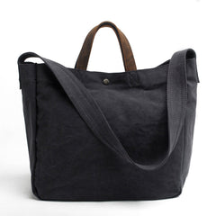 Cute Canvas Mens Womens White Handbag Tote Bag Shoulder Bag Tote Purse For Men - imessengerbags